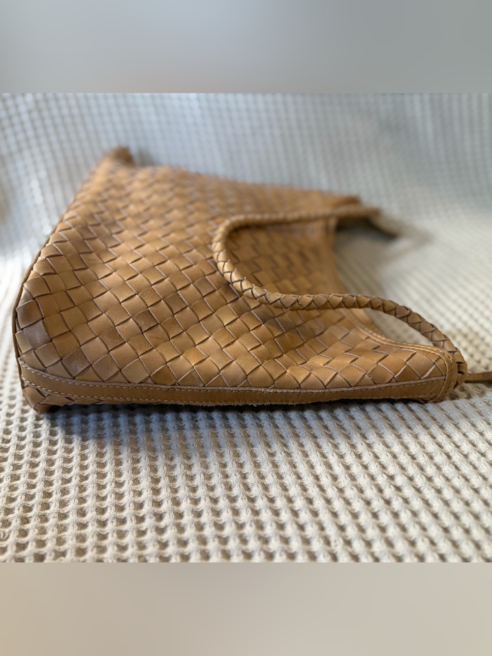 Bembien Marni Handwoven Leather Shoulder Bag Caramel - Picture 7 of 14